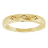 Family Gypsy Set Ring Mounting in 10 Karat Yellow Gold for Round Stone