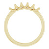 Family Stackable Woven Ring Mounting in 10 Karat Yellow Gold for Round Stone