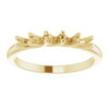 Family Stackable Woven Ring Mounting in 10 Karat Yellow Gold for Round Stone
