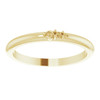 Graduated Stackable Ring Mounting in 10 Karat Yellow Gold for Round Stone