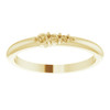 Graduated Stackable Ring Mounting in 18 Karat Yellow Gold for Round Stone