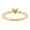 Heart Solitaire Ring Mounting in 10 Karat Yellow Gold for Heart shape Stone