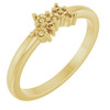 Family Cluster Ring Mounting in 18 Karat Yellow Gold for Round Stone