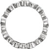 Bezel Set Eternity Band Mounting in 14 Karat Rose Gold for Round Stone