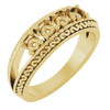 Family Ring Mounting in 18 Karat Yellow Gold