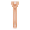 Bezel Set Solitaire Engagement Ring Mounting in 18 Karat Rose Gold for Marquise Stone