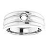 Bezel Set Ring Mounting in Platinum for Round Stone