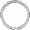 Grooved Band Mounting in Platinum for Straight baguette Stone