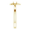 Floral Inspired Engagement Ring Mounting in 10 Karat Yellow Gold for Round Stone