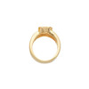 Bezel Set Ring Mounting in 10 Karat Rose Gold for Oval Stone.