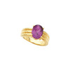 Solitaire Ring Mounting in 18 Karat Yellow Gold for Oval Stone..