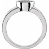 Bezel Set Ring Mounting in 10 Karat Rose Gold for Oval Stone...