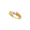 Solitaire Ring Mounting in 10 Karat Rose Gold for Marquise Stone..