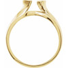Solitaire Ring Mounting in 18 Karat Yellow Gold for Marquise Stone.