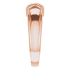 Family Ring Mounting in 10 Karat Rose Gold for Round Stone...