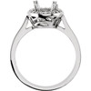 Halo Style Ring Mounting in 14 Karat Rose Gold for Round Stone..