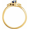 Solitaire Ring Mounting in 18 Karat Yellow Gold for Marquise Stone..