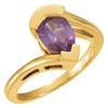 Bypass Ring Mounting in Platinum for Pear shape Stone.