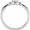 Family Stackable Ring Mounting in Platinum for Round Stone...