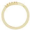 Family Stackable V Ring Mounting in 18 Karat Yellow Gold for Round Stone.