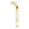 Family Stackable V Ring Mounting in 18 Karat Yellow Gold for Round Stone.