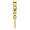Family Negative Space Ring Mounting in 18 Karat Yellow Gold for Round Stone..