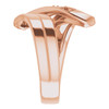 Engravable Family Ring Mounting in 10 Karat Rose Gold for Round Stone.