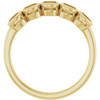Family Bezel Set Ring Mounting in 18 Karat Yellow Gold for Round Stone..