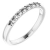 Family Stackable Ring Mounting in 10 Karat White Gold for Round Stone...