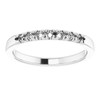 Family Stackable Ring Mounting in 10 Karat White Gold for Round Stone...