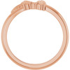 Family Floral Ring Mounting in 10 Karat Rose Gold for Round Stone.