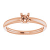 Solitaire Engagement Ring Mounting in 10 Karat Rose Gold for Round Stone...