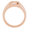 Solitaire Ring Mounting in 18 Karat Rose Gold for Round Stone..