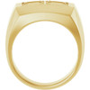Two Stone Ring Mounting in 10 Karat Yellow Gold for Round Stone.