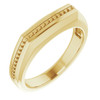 Accented Ring Mounting in 10 Karat Yellow Gold for Round Stone...