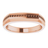 Accented Ring Mounting in 10 Karat Rose Gold for Round Stone...