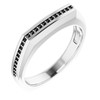 Accented Ring Mounting in 10 Karat White Gold for Round Stone...