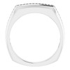 Accented Ring Mounting in 10 Karat White Gold for Round Stone...