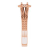 Halo Style Engagement Ring Mounting in 14 Karat Rose Gold for Round Stone..