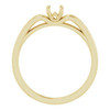 Accented Engagement Ring Mounting in 10 Karat Yellow Gold for Round Stone...