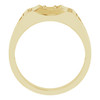 Accented Ring Mounting in 14 Karat Yellow Gold for Round Stone..
