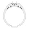 Solitaire Ring Mounting in Sterling Silver for Round Stone..