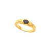 Bezel Set Ring Mounting in 18 Karat Rose Gold for Oval Stone, 5.69 grams