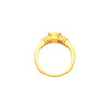 Bezel Set Ring Mounting in 18 Karat Rose Gold for Oval Stone, 5.69 grams