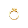 Bezel Set Ring Mounting in 10 Karat Rose Gold for Oval Stone, 7.56 grams