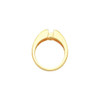 Bezel Set Ring Mounting in 14 Karat Rose Gold for Oval Stone, 5.68 grams