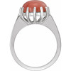 Solitaire Ring Mounting in 10 Karat White Gold for Round Stone, 1.63 grams