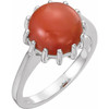 Solitaire Ring Mounting in 14 Karat Rose Gold for Round Stone, 1.99 grams