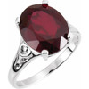 Solitaire Ring Mounting in 14 Karat Rose Gold for Oval Stone, 3.3 grams