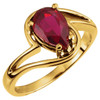 Solitaire Ring Mounting in 18 Karat White Gold for Pear shape Stone, 2.74 grams